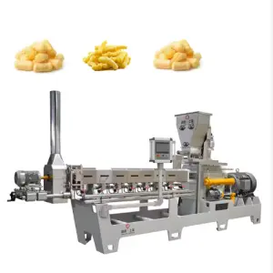 Automatic Small Capacity Puffed Snack Machine Snack Food Corn Extruder Production Line