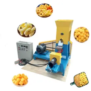 Multi-function Rice Puffed Corn Snack Machines Corn Puff Screw Extruder Machine Snack Food Making Machine HJ-PH40