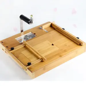 Early Riser Wholesale DIY New Design Bamboo Handmade Soap Cutter with Metal Steel Wire Soap Tool Sets for Cake Cheese Toast