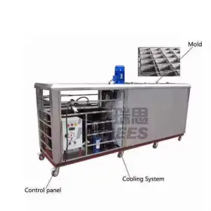 Automatic Ice Block Maker Equipment Stainless Steel Containerized Ice Block Machine Industrial Ice Making Machine