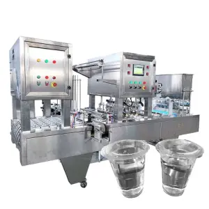 Cup Washing and Filling Sealing Machine for Automatic Packing Liquid Water Juice and Milk Tea Machinery Industry Equipment