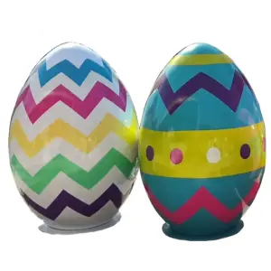 Large Custom Plastic Giant Surprise Egg Fiberglass Easter Decoration for Party Wall Decorations