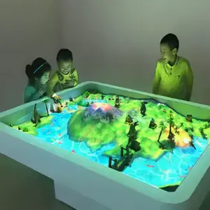 All in One Augmented Reality Sandbox Virtual Reality Kinetic Sand Table Amusement Games Projector