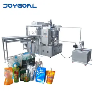 Industrial Stand-Up Pouch Filling and Capping Machine - Ideal for Sauces, Beverages, and Personal Care Products