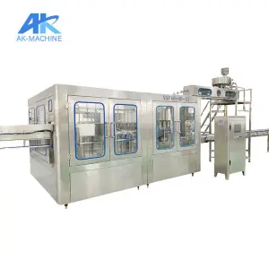 Industrial Mineral Water Production Line 200-2000ml Water Bottle Washing Filling Capping Machine