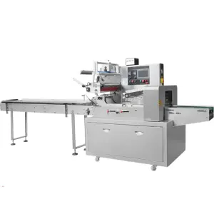 Automatic Nitrogen Filled Bread Packaging Machine Pastry Cake Bagging Case Packing Machine Toast Pillow Packaging Machine