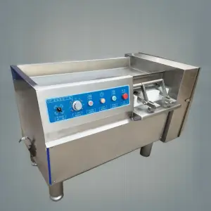 Automatic Frozen Meat Dicing Machine Electric Industrial Beef Dicer Fast Frozen Meat Cube Cutting Machine Frozen Chick Beef