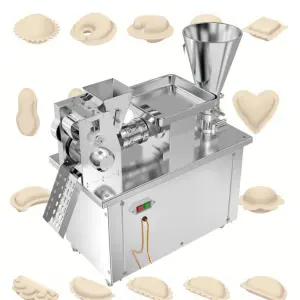 Induction Full Automatic Electric Momo Dumpling Maker Gyoza Patty Machine Meat Pie Samosa Folding Making Machine