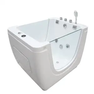 Acrylic Freestanding Baby Bath Tub Massage Bathtub Indoor Thermostatic Baby Spa for Surfing With Glass Window Children Pool Spa