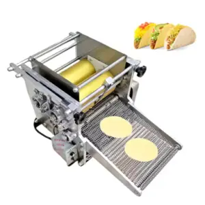 Full Automatic Flour Mexican Tortilla Machine Taco Roti Maker Press Bread Grain Product Tortilla Making Machines