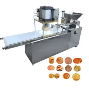 Tortilla Flat Bread Roti Maker Pizza Dough Roller Pressing Machine/pneumatic Conveyor Type Naan Dough Press Machine HJ-CM004