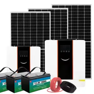 Single Phase 15kw 230v Lifepo4 Solar Panel Complete Kit Solar Battery Solar Energy System