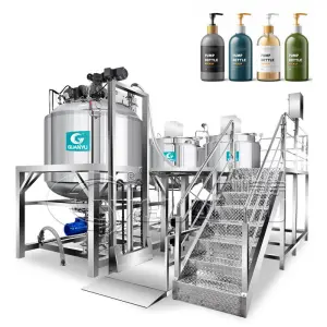 Mixing Machine for Cosmetics Foundation Mayonnaise Emulsifying Mixer 1000l Cream Mixing Production Line Cosmetics