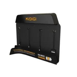 Kidig MINI 4-Port Wall Mounted Charger Perfect for Mall, Hotel, Waiting Area, Shopping Mall Fast Charging Consumer Electronics