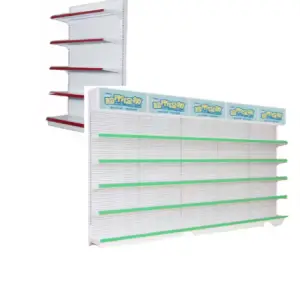 Modern Supermarket Shelf White Large Shelves Used to Market Supermarket Racks Display 5 Layers Shelves for Retail Store