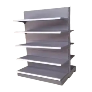 Double-sided Metal Gondola Shelves Racks Supermarket Shelves Shop Display Stand for Supermarket Retail and Convenience Stores