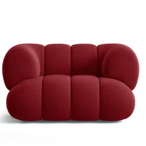 Modern Minimalist L-Shaped Fabric Sofa Designer Creative Teddy Plush Living Room Sofa Combination Cream Style Sofa