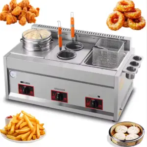 Commercial Gas Deep Fryer Kitchen Restaurant Catering Cooking Frying Equipment