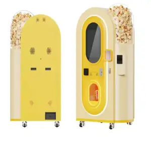 Fully Automatic Popcorn Vending Machine Coin Operated Commercial Unmanned High Quality Children Popcorn Vending Equipment