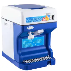 Electric Shaved Ice Machine 250w Snow Cone Maker Tabletop W/Adjustable Ice Texture, 265lbs/H for Home and Commerical Use