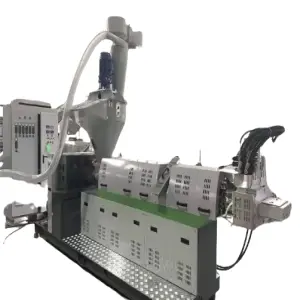 Double Stage Biodegradable Plastic Bag Pellet Granulator Making Agriculture Film Recycling Machine