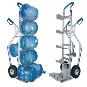 Heavy Duty Aluminum Hand Cart Bottled Water Trolley With Wheels and Handles Heavy Use Tool Cart for Transporting Bottle Water