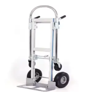 GZT200A Multipurpose Hand Cart Four Wheels 200kg Aluminum Foldable Hand Trolley