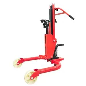 300kg 0.4 Meter 0.2 Meter Hydraulic Manual Oil Barrel and Drum Lifter Pallet Truck