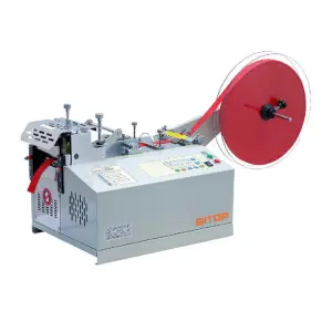 BT-110L Computerized Belt Bend Cold Cutter Automatic Webbing Strap Cutting Machine