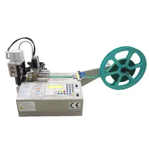 High Speed Shrink Sleeve Sheeting Label Cutting Machine for Belt Ribbon Seat Belt Cutting Machine