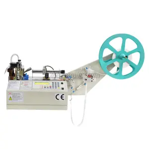 WL-120RL Automatic Cold& Textile Belt Cutting Machine With Stepping Motor Tape Label Cutting Machine
