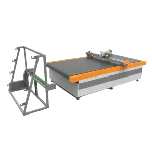 Automatic Feeding Leather Cutting Machine Cloth Fabric Cutting Machine Universal CNC Oscillating Knife Cutting Machine