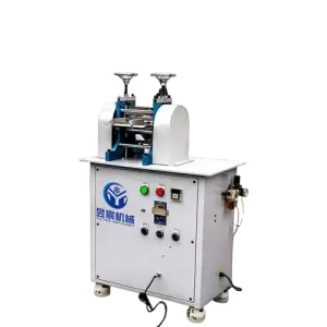 Automatic Pneumatic Leather Cutting Machine 130mm Width  Condition Roller Embossing Core Component for Motor Belt Making