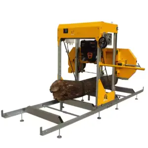 Sawmill Wood Bandsaw Horizontal Cutting Portable  Mill Horizontal Timber Saw Machine Cutting Wood Sawmill