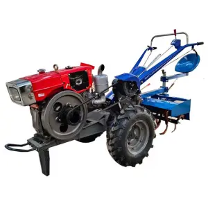 Diesel 12hp 15hp 18hp 20hp 22hp 25 Hp Power Tiller With Plow Hand Walking Tractor Plough Walking Tractor