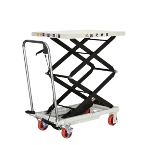 Hangcha   CE ISO Approved 150kg Capacity Hand Small Lift Platform Manual Hydraulic Scissor Lift Tables