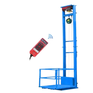 Design Small Portable Electric Cargo Lift Platform Mini Warehouse Household Elevator Steel Lift Tables 3.4 lifting height