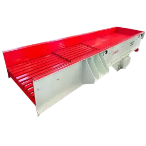 Gold Mining Hopper Vibrations Feeder Machine , Zsw Series Mining Stone Jaw Crusher Vibrating Feeder