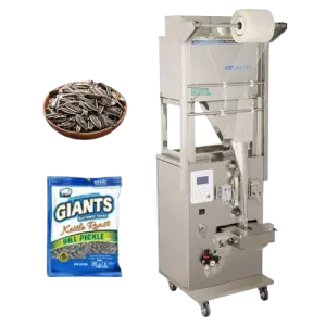 Automatic Weighing Hardware Herbs Rice Snack Plastic Granule Vertical Pneumatic Back Three Side Seal Packaging Machine