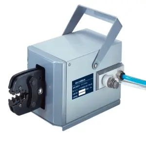 Wire cable pulley terminal crimping machine