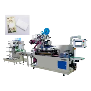 4 Side Sealing Wet Wipe Making Machine Disposable Wet Towel Folding Cutting Packing Machine Single  Cold Roll Wipes Machine
