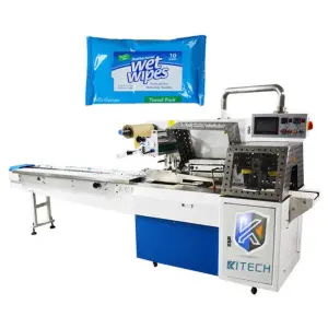 Automatic Horizontal Tissue Napkin Wet Wipes Pouch Packing Filling Machine