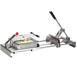 Stainless Steel Manual Mutton Kebab Machine/hand BBQ Bamboo Meat Skewer Machine/beef Satay String Making Machine