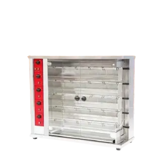 Shawarma Grill Machine Chicken Shawarma Cooker Machine Gas Vertical Broiler Gyro Rotisserie Oven Doner Kebab Machine