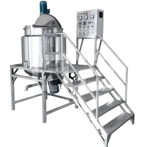 Stainless Steel Liquid Soap Dishwashing Double Jacket Shampoo Mixing Tank Agitator Shower Gel Hair Wax Making Machine