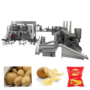 Fully Automatic Large Output 500kgh Complete Potato Chips Producti