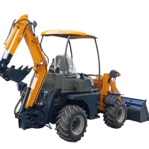 4x4 Back Hoe Loader Retroexcavadora  Wheel Mini Excavator Backhoe Loader