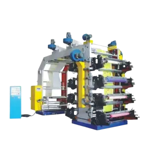 High Speed 4 Colour Paper Roll to Roll Craft Paper Cup Flexo Printing Machine Flexographic Printer