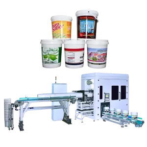 APM-6350 Pail Printer Automatic Offset Printing Machine Cylindrical Plastic Bucket Dry Offset Printing Machine