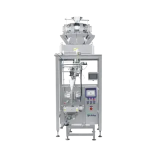 Pneumatic Drive Vertical Plastic Pouch Multi-Function Bagging Machine Form Fill Sealing for Candy Chips Coffee-Packaging Machine